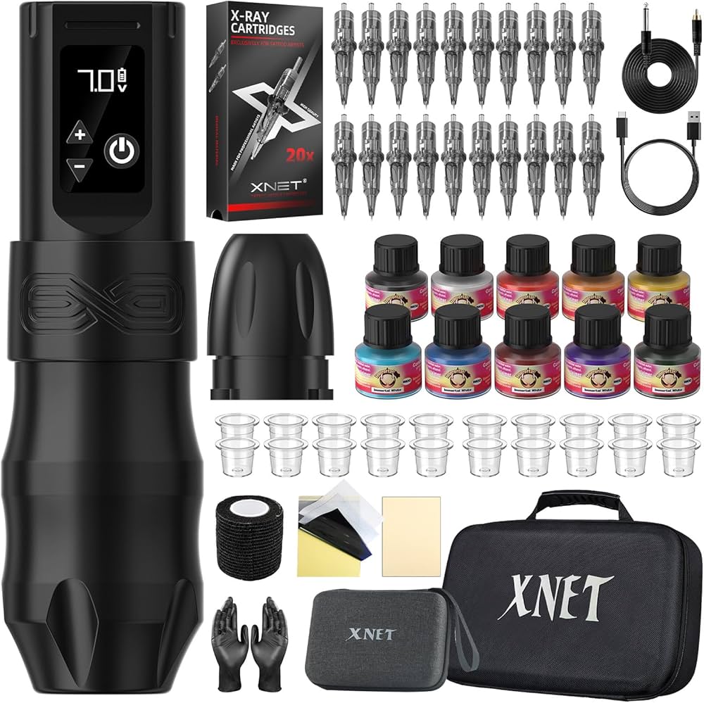 XNET EXO rotary tattoo machine ful set XNET EXO rotary tattoo machine ful set